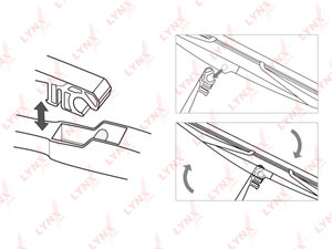 Щетка стеклоочистителя OPEL Antara (07-) задняя LYNX LR30E, 96661302