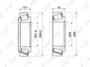 Подшипник ступицы MERCEDES CL (C215),S (W220) (98-06) передней LYNX WB1283, VKBA6693, A1409810305