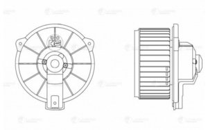 Мотор отопителя TOYOTA Corolla (01-) салона LUZAR LFh19D0, 8710312070