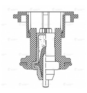 Термостат VW Golf (10-15) LUZAR LT1823, 04E121113C