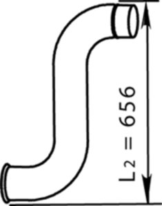 Труба глушителя RENAULT Premium E-line DINEX 66214, 079.186/6.37083, 5010547910