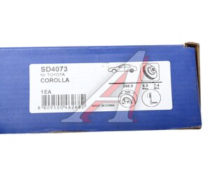 Диск тормозной TOYOTA Corolla (02-),Yaris (99-) задний (1шт.) SANGSIN SD4073, DF4335, 42431-12250/42431-52050