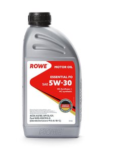 Масло моторное ESSENTIAL A5/B5 SL/CF 5W30 синт.1л ROWE 20366-177-2А, ROWE SAE5W30, С3, SN/CF, dexos2, 229.31/229.51, A40, 502/505 01