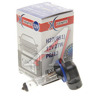 Лампа 12V H27(881) 27W PGJ13 3200К Standard XENITE 1007007