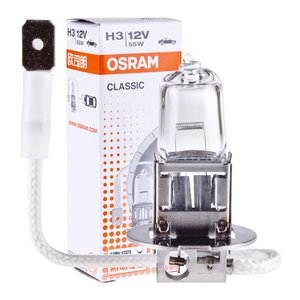 Лампа 12V H3 55W PK22s OSRAM 64151CLC, O-64151CLC, АКГ12-55-1 (H3)