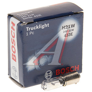 Лампа 24V H21W BAY9s Trucklight BOSCH 1987302533, А24-21