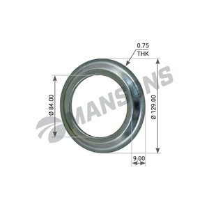 Кольцо BPW (ECO) маслоотражающее ступицы (6.5-9т) MANSONS 300.011, 300011, 0301093330