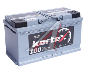 Аккумулятор KORTEX SILVER Dynamic 100А/ч обратная полярность 6СТ100(0) SMF600400, SMF600400