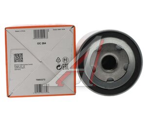 Фильтр масляный VW AUDI SEAT SKODA (90-09) MAHLE OC264, 06A115561B