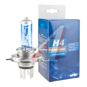 Лампа 12V H4 60/55W P43t Super White HNG 12443SW, HNG-12443SW, АКГ12-60+55(Н4)