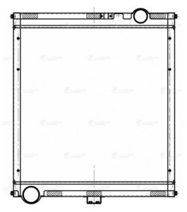 Радиатор КАМАЗ-4308,5308 дв.CUMMINS 6ISBe4-300,4ISВe4-185 LUZAR LRC07152, 5308А-1301010