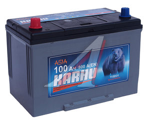 Аккумулятор KARHU Asia 100А/ч 6СТ100(1) 115D31R