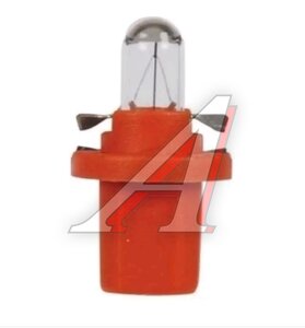 Лампа 12V 1W BX8.5d оранжевый патрон Plastic Base NARVA 170193000, N-17019