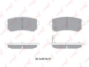 Колодки тормозные HYUNDAI Accent (06-),i30 KIA Ceed,Rio (05-) задние (4шт.) LYNX BD3628, GDB3421, 58302-1GA00