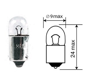 Лампа 24V T1W BA9s МАЯК 62401(100шт), 62401, А24-1