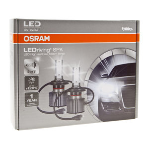 Лампа светодиодная 12V H7 PX26d +120% 6000K (2шт.) Led Cool White Ledriving SPK OSRAM 64210DWSPK, O-64210DWSPK