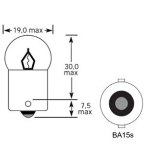 Лампа 24V R10W BA15s 130лм Стандарт TESLAFT (Россия) 4631111143087, 143087, А24-10