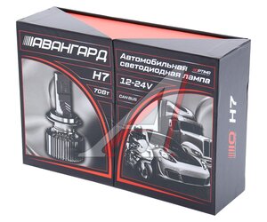 Лампа светодиодная 12/24V H7 PX26d 5500K (2шт.) OPTIMA A-H7