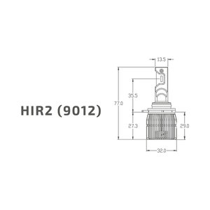 Лампа светодиодная 12V HIR2 PX22d бокс (2шт.) MTF DVH2K5