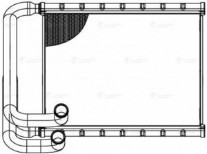 Радиатор отопителя HYUNDAI Sonata YF (10-) KIA Optima (10-) LUZAR LRh0849, 97138-3S000