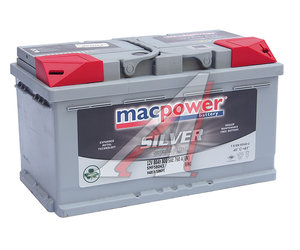 Аккумулятор MACPOWER 80А/ч обратная полярность,низкий 6СТ80(0) SMF58827(58043), SMF58827(58043)