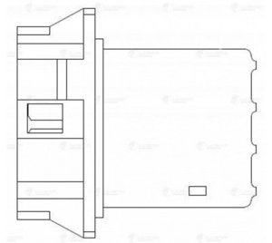 Резистор NISSAN Qasqai (J10) отопителя LUZAR LFR1410, 27150-EY00A