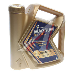 Масло моторное MAGNUM Ultratec 10W40 SN/CF/A3/B4 синт.4л РОСНЕФТЬ 40814942, ROSNEFT SAE10W40