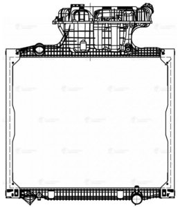 Радиатор MAN TGA (00-) охлаждения двигателя LUZAR LRc1283, 62875, 81061016518
