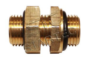 Соединитель-переходник М16хМ22хF16 латунь STARTEC INF.11.M16M22F16