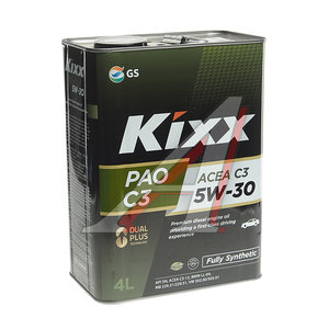 Масло моторное PAO API SN/CF 5W30 синт.4л KIXX L209144TE1, KIXX SAE 5W30