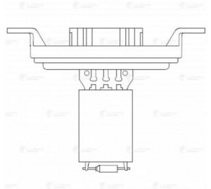 Резистор УАЗ-3163 отопителя добавочный (тип Delphi) LUZAR LFR0363, 3163-3729020