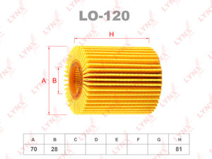 Фильтр масляный TOYOTA LEXUS IS250,GS300,GS450h,GX460 LYNX LO120, OX413D2, 04152-31080