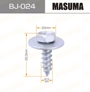 Саморез 6.3x25.3мм набор 10шт. MASUMA BJ-024