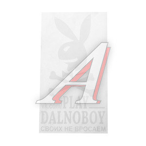 Наклейка виниловая вырезанная "PLAY DALNOBOY Своих не бросаем" 17х32см белая AUTOSTICKERS 065915ХБЛ