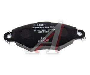 Колодки тормозные PEUGEOT 206 (98-),306 (94-02) передние (4шт.) BOSCH 0986495260, FDB1135, 425320