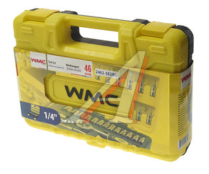 Набор головок торцевых и бит-головок 1/4" 46 предметов WMC TOOLS WMC-2462-5EURO