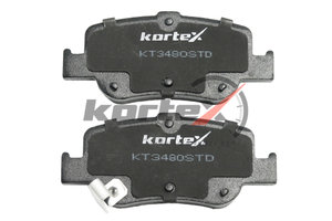 Колодки тормозные TOYOTA Auris (07-) задние (4шт.) KORTEX KT3480STD, GDB3480, 04466-02181