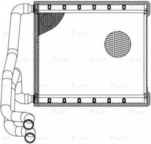Радиатор отопителя HYUNDAI Elantra (17-) LUZAR LRh0823, 97138-F2000