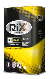 Масло моторное TP X SN/CF C2/C3 5W30 синт.4л RIXX RX0022TPX, RIXX SAE5W30