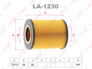 Фильтр воздушный MERCEDES A (W168) (97-04) LYNX LA1230, LX794, A1660940004