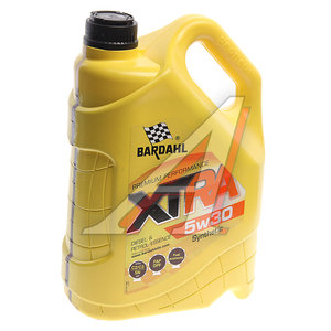 Масло моторное XTRA DEXOS 2 VW 505.01 5W30 синт.5л BARDAHL 34113, BARDAHL SAE5W30