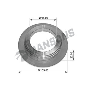 Кольцо BPW ступицы упорное (96x120/128/165x22) MANSONS 300.094, 300094, 05.370.07.43.0