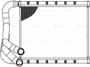 Радиатор отопителя HYUNDAI Elantra (11-) LUZAR LRh0821, 97138-3X000