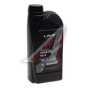 Масло трансмиссионное GT GEAR OIL GL-5 80W90 синт.1л MOTO LAVR Ln7902, LAVR Ln7902