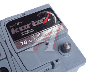 Аккумулятор KORTEX SILVER Dynamic 78А/ч обратная полярность 6СТ78(0) SMF578400, SMF578400