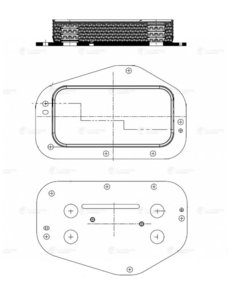 Радиатор масляный OPEL Astra H LUZAR LOC0503, 55355603