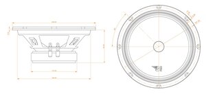 Колонки среднечастоные 8" (20см) 100Вт DL AUDIO Gryphon Pro 200SE