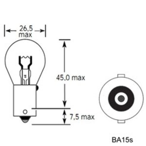 Лампа 24V P21W BA15s 460лм Стандарт TESLAFT (Россия) 4631111142950, 142950, А24-21