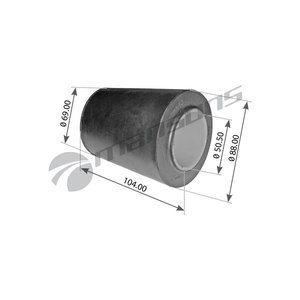 Втулка SAF рессоры резиновая (50x92x121мм) MANSONS TRB8642, 1177200200