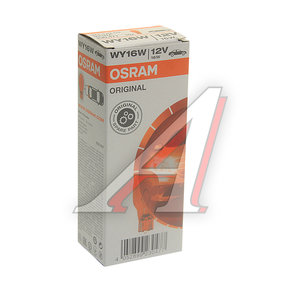 Лампа 12V WY16W W2.1x9.5d желтая OSRAM 921NA, O-921NA